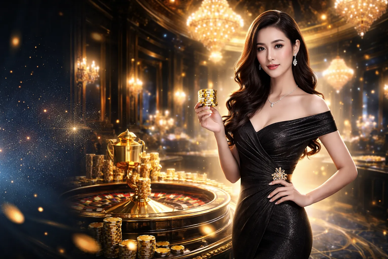 Hình ảnh sân vận động lớn với người hâm mộ đang cổ vũ bóng đá